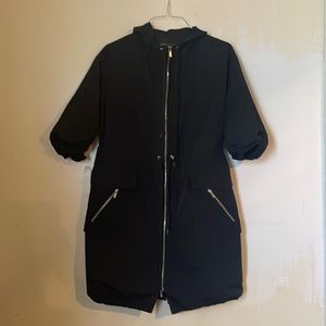BCBGMAXAZRIA Black Zip Up Jacket